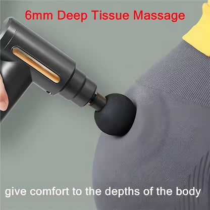 Blue Idea Massage Gun Deep Tissue, Handheld Muscle Massager With 4 Massage Heads, Super Quiet Massage Gun For Muscle Pain Relief Relax Recovery
