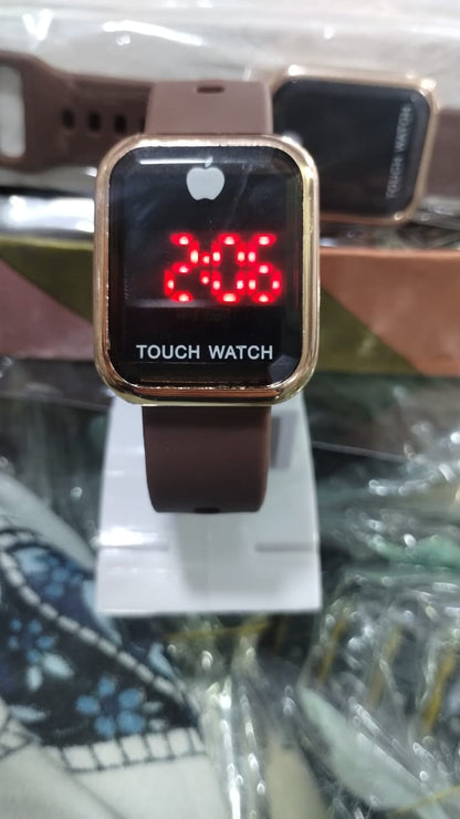 Touch Led Watch Fashion Casual Sports Men’s Watch Touch Smart Led Digital Watches Electronics Wrist Watches For Men Women Square Clock (random Color) Without Box